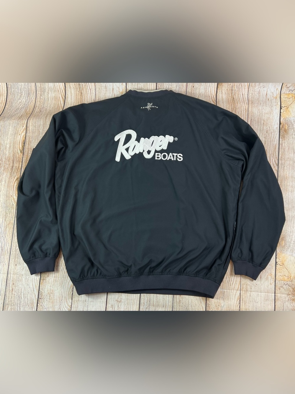 Ranger Boats Ashworth Black Golf Pullover Jacket Size Large
